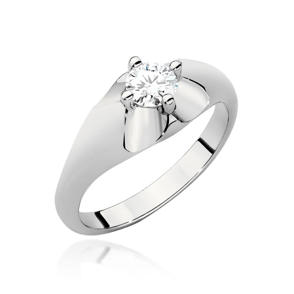 Pierścionek Diament 0,40ct białe złoto