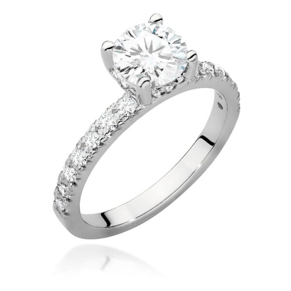 Pierścionek Diament 1,00ct białe złoto