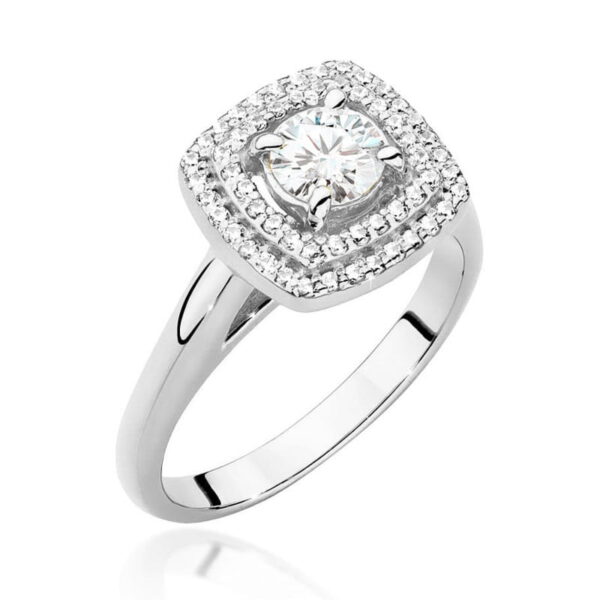 Pierścionek Diament 0,50ct białe złoto