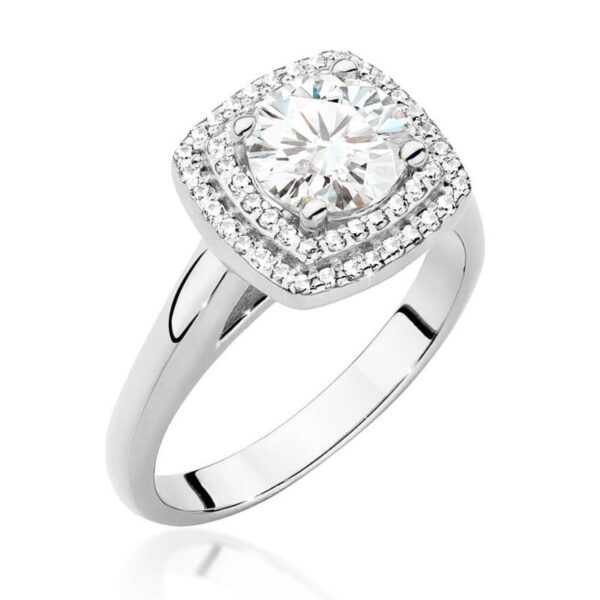 Pierścionek Diament 1,00ct białe złoto