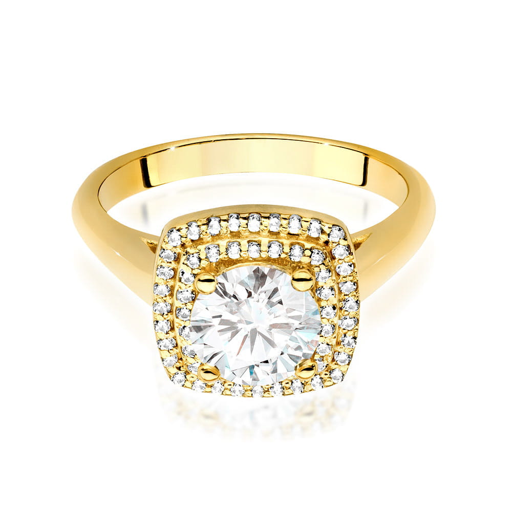 Pierścionek Diament 1,00ct żółte złoto - obrazek 2