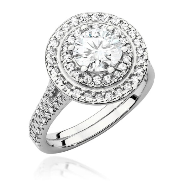 Pierścionek Diament 1,00ct białe złoto