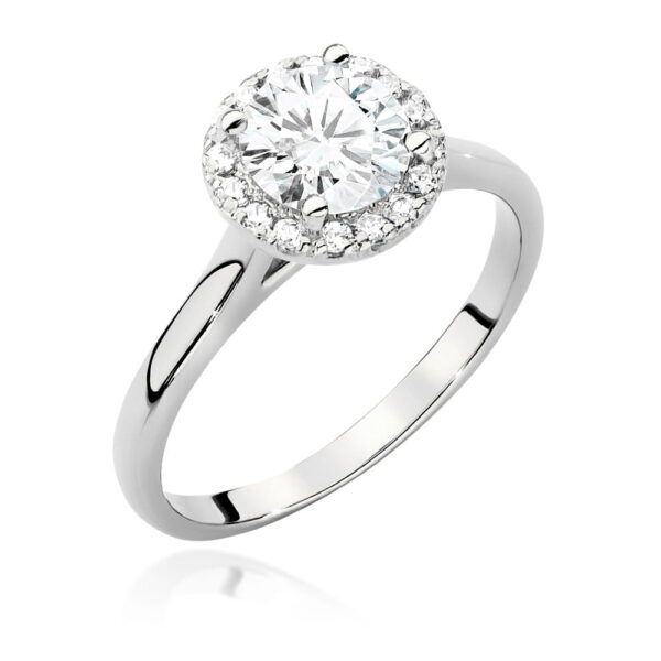 Pierścionek Diament 1,00ct białe złoto