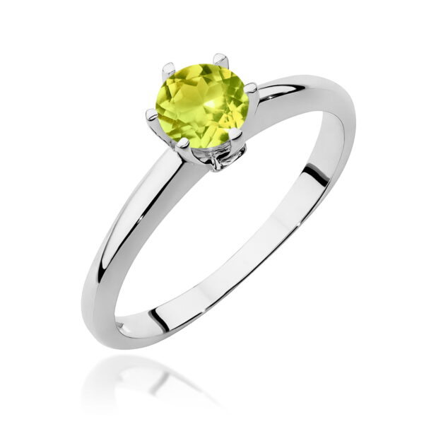 Pierścionek Oliwin 0,60ct białe złoto