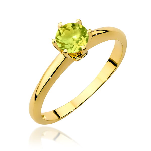 Pierścionek Oliwin 0,60ct żółte złoto 375