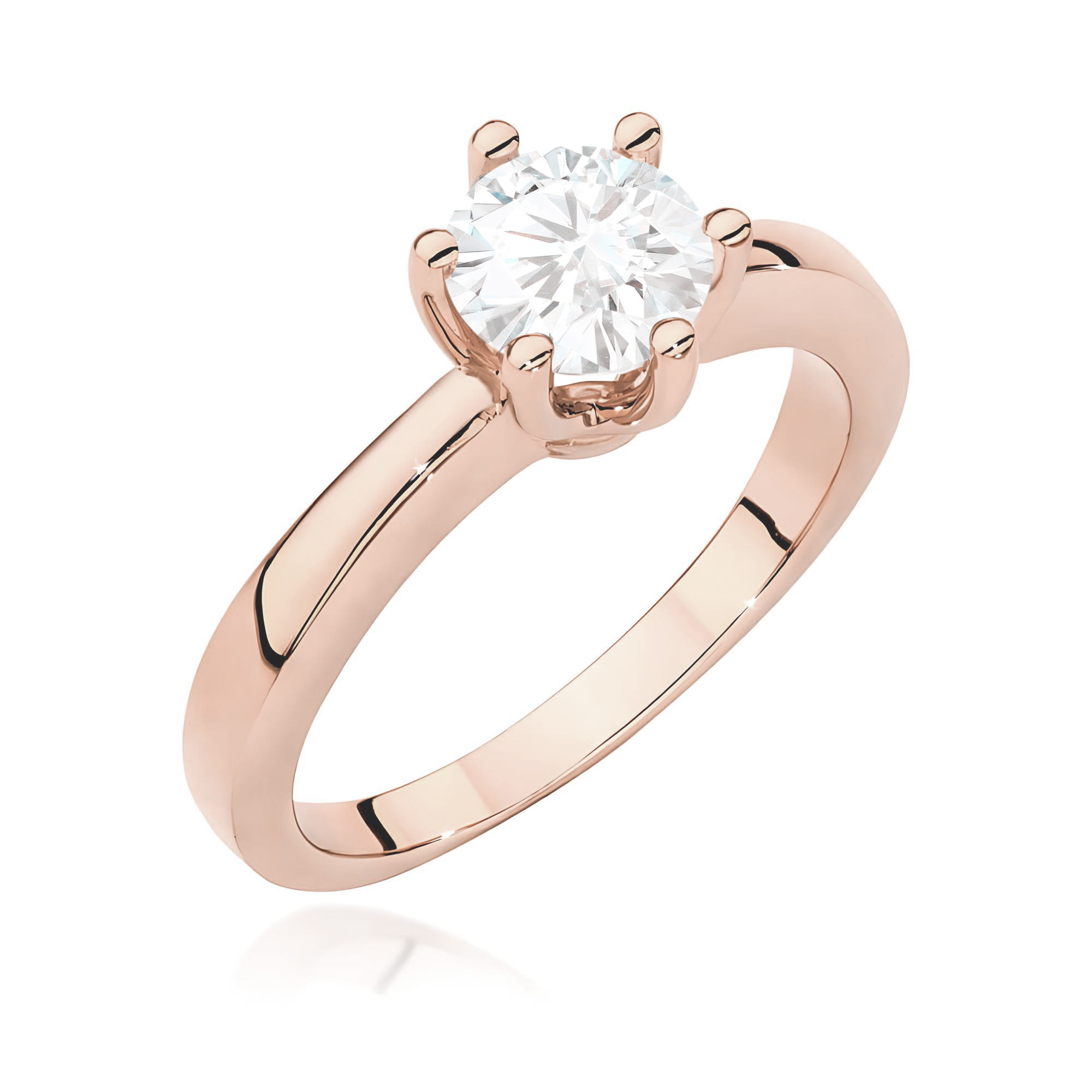 Pierścionek Diament 0,70ct różowe złoto