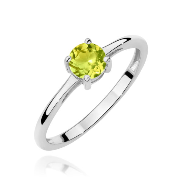 Pierścionek Oliwin 0,60ct białe złoto