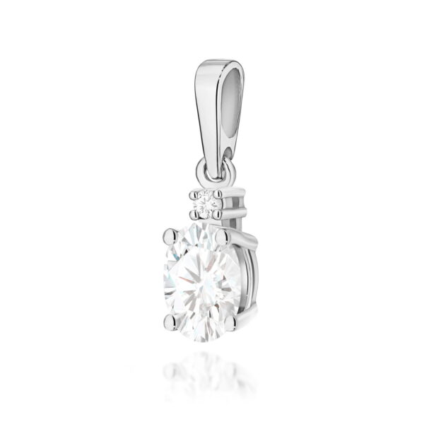 Zawieszka Diament laboratoryjny 0,40ct białe złoto