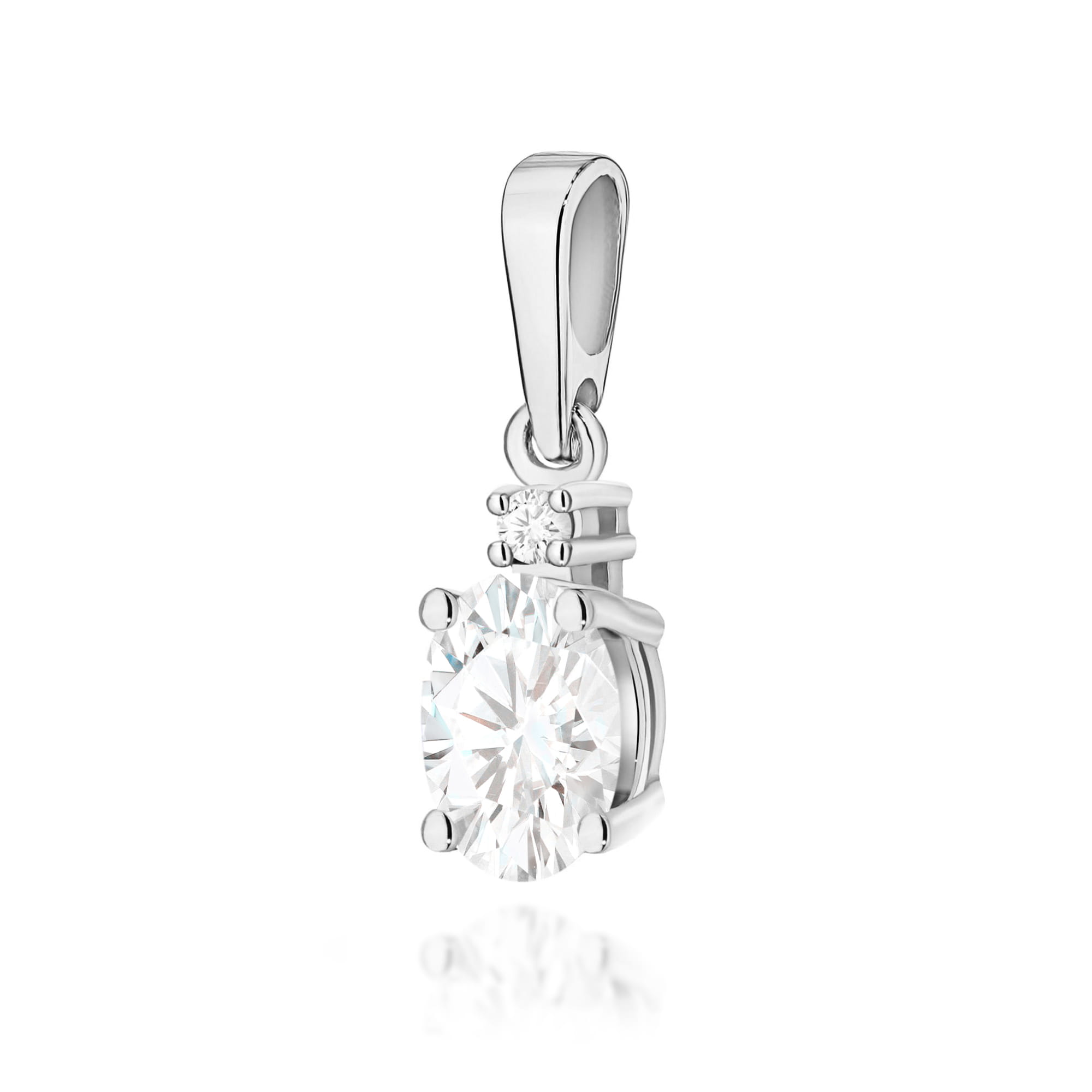 Zawieszka Diament laboratoryjny 0,40ct białe złoto