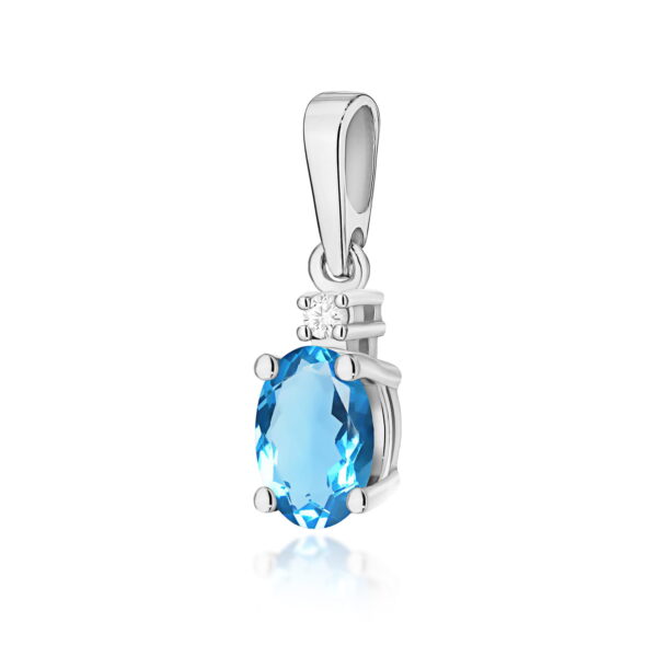 Zawieszka Topaz Swiss 0,50ct białe złoto
