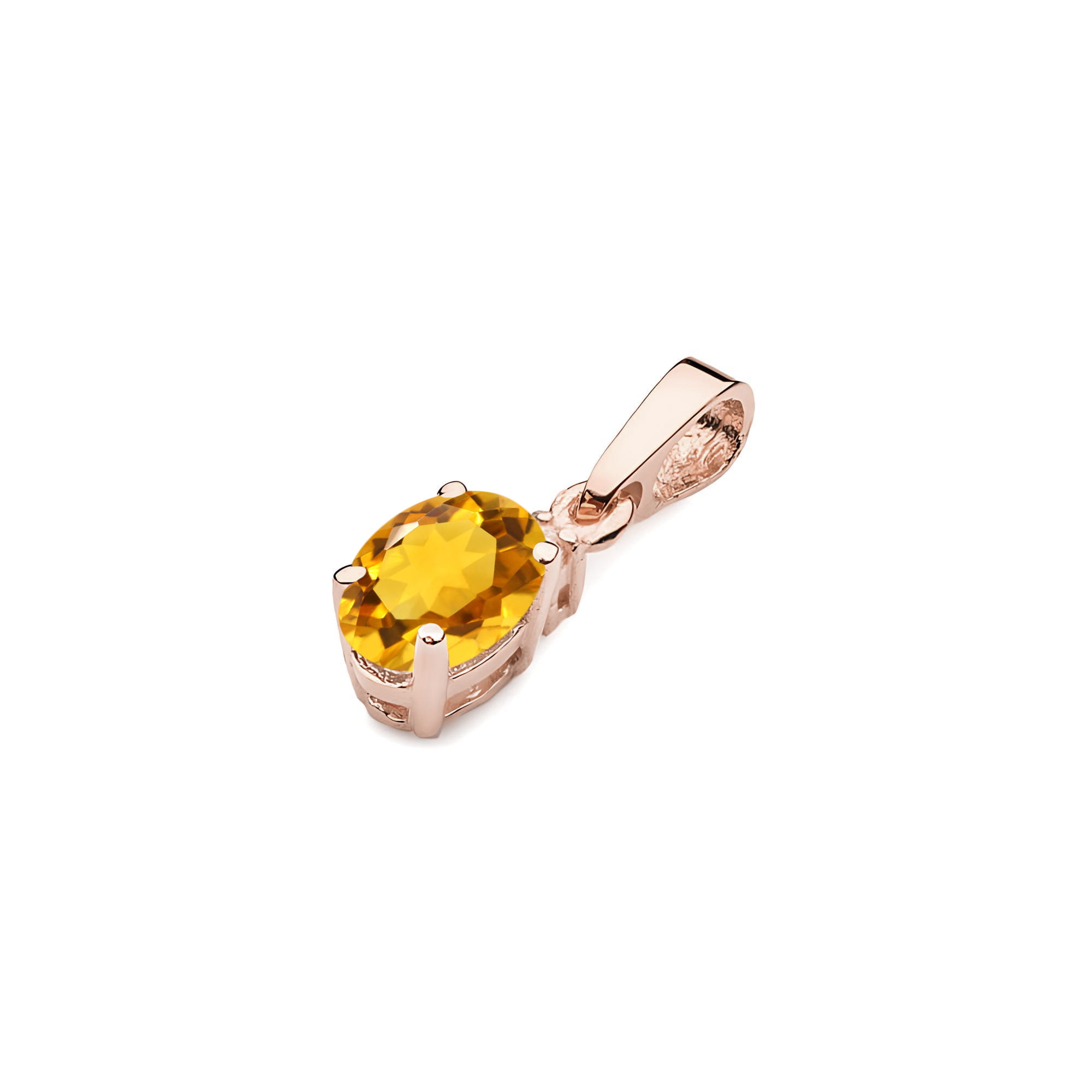 Zawieszka Cytryn 0,60ct różowe złoto - obrazek 2