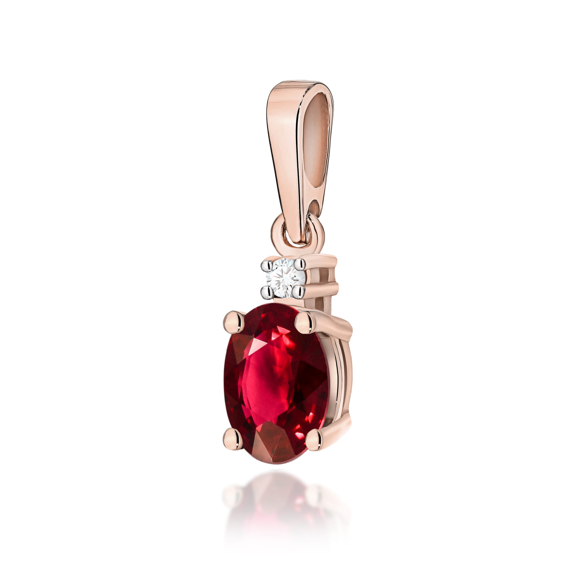 Zawieszka Rubin 0,60ct różowe złoto