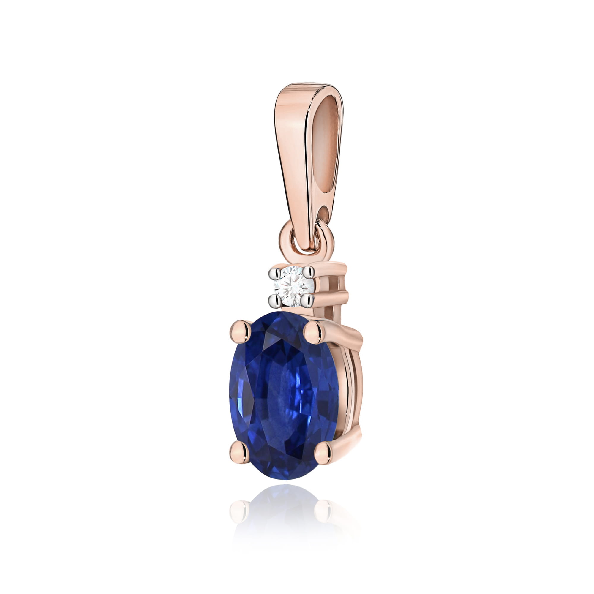 Zawieszka Szafir 0,70ct różowe złoto
