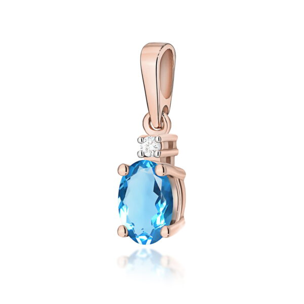 Zawieszka Topaz Swiss 0,50ct różowe złoto