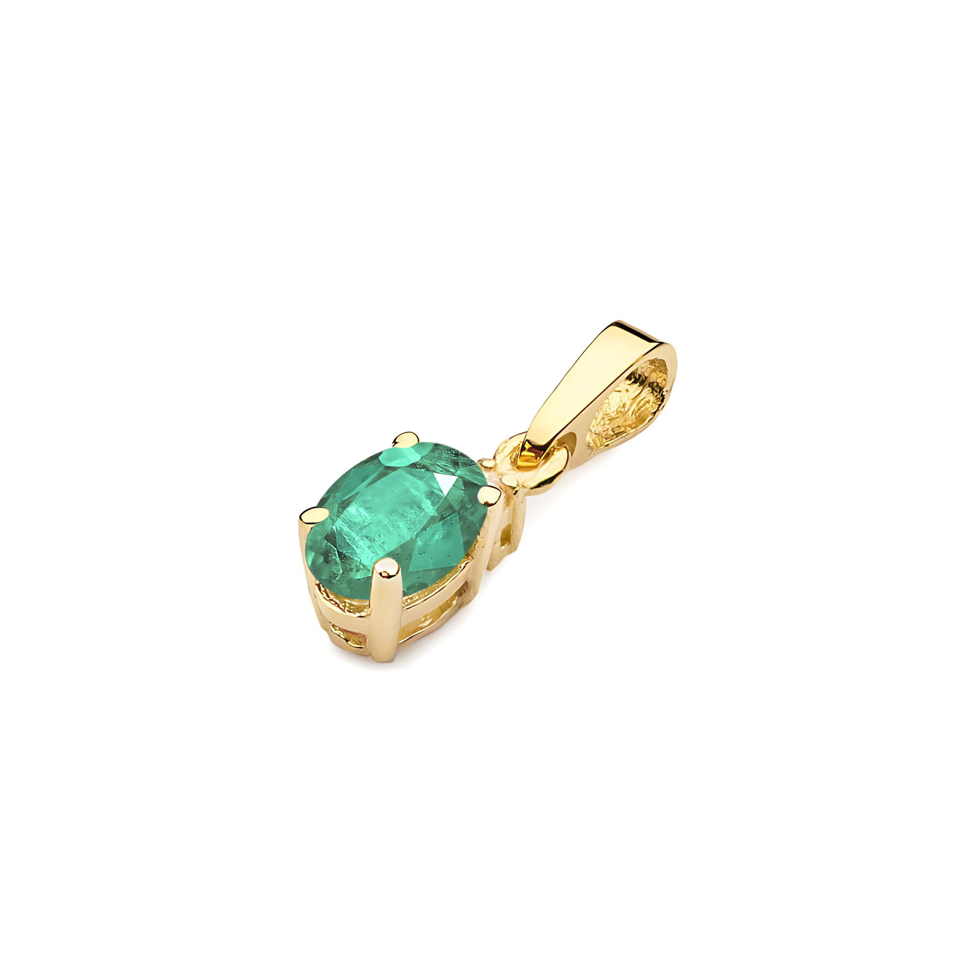 Zawieszka Szmaragd 0,40ct żółte złoto - obrazek 2
