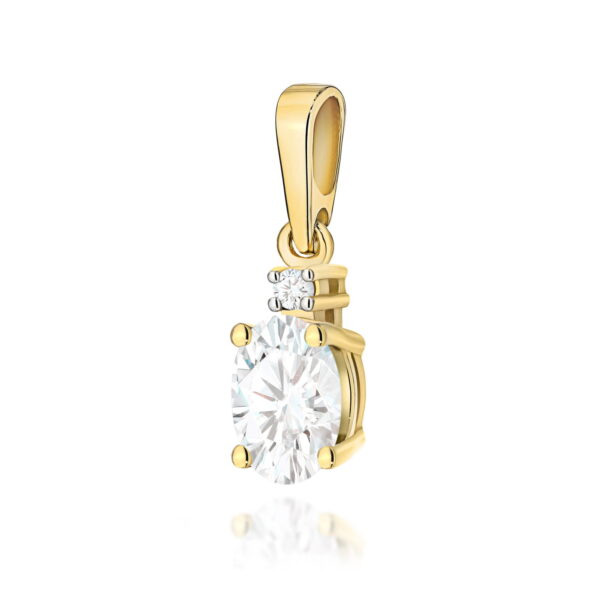 Zawieszka Diament laboratoryjny 0,40ct żółte złoto