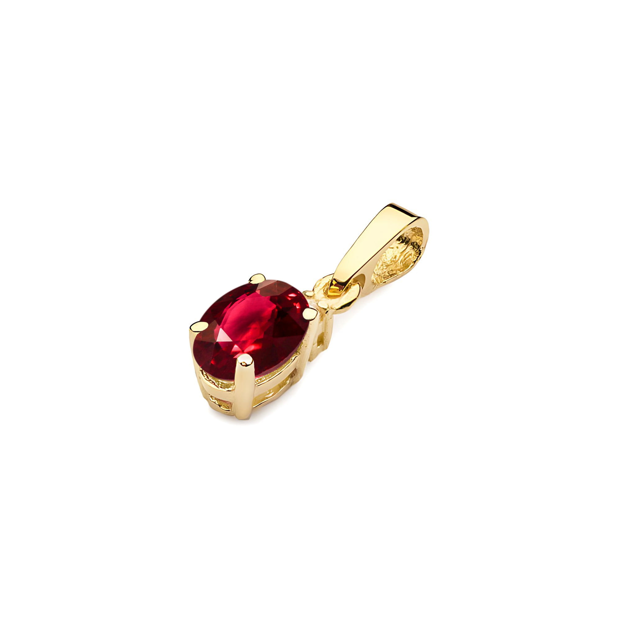 Zawieszka Rubin 0,60ct żółte złoto - obrazek 2
