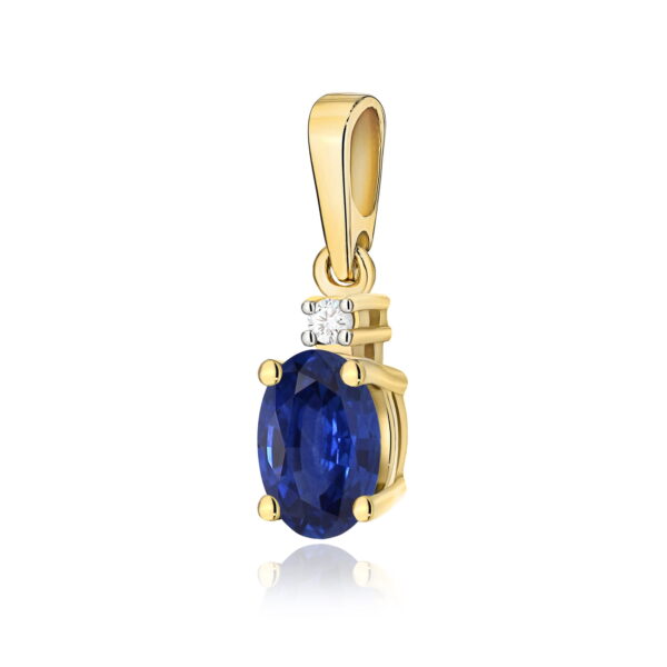 Zawieszka Szafir 0,70ct żółte złoto