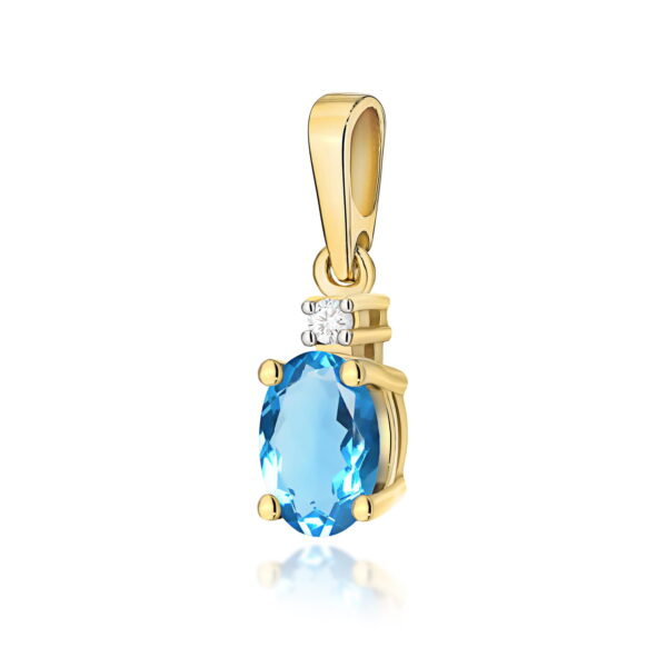 Zawieszka Topaz Swiss 0,50ct żółte złoto