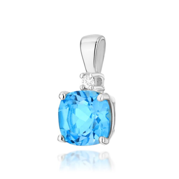 Zawieszka Topaz Swiss 1,10ct białe złoto