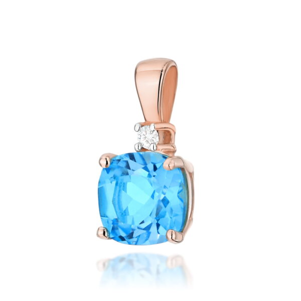 Zawieszka Topaz Swiss 1,10ct różowe złoto