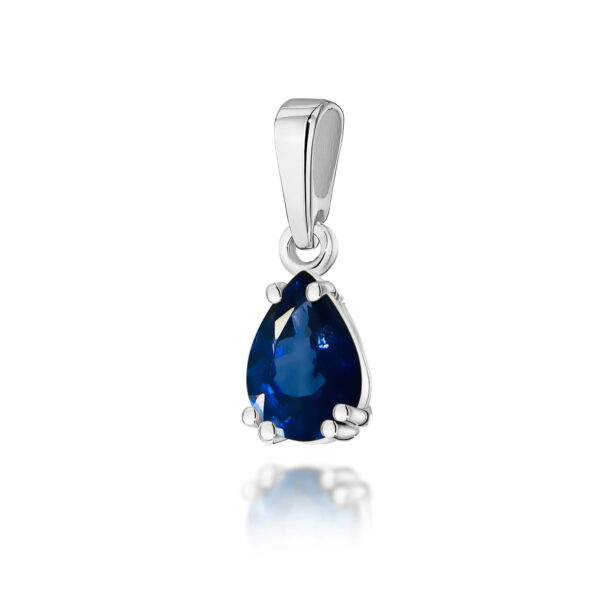 Zawieszka Szafir 0,60ct białe złoto