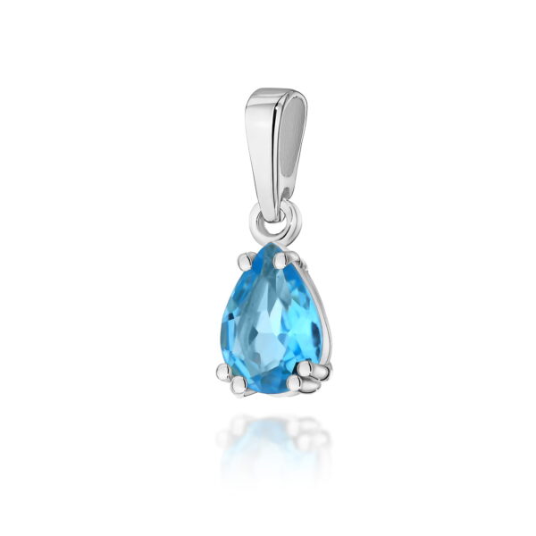 Zawieszka Z006 Topaz Swiss 0,90ct białe złoto