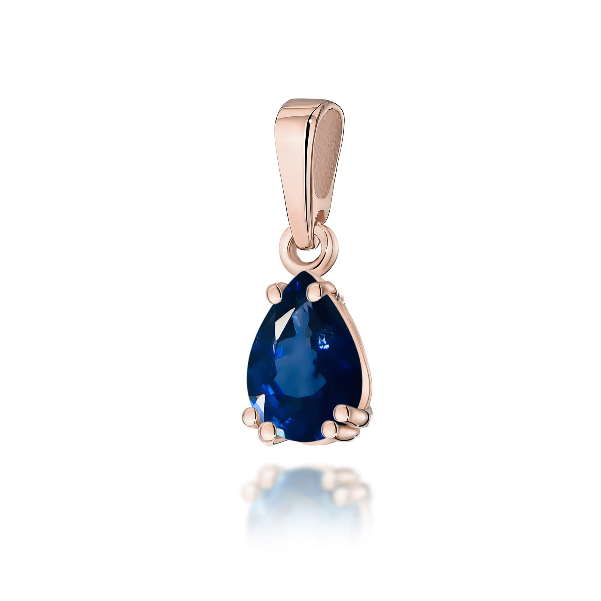 Zawieszka Szafir 0,60ct różowe złoto
