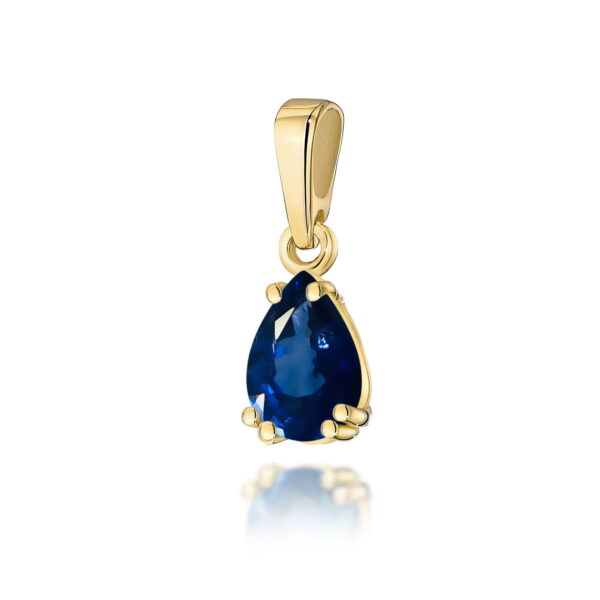 Zawieszka Szafir 0,60ct żółte złoto