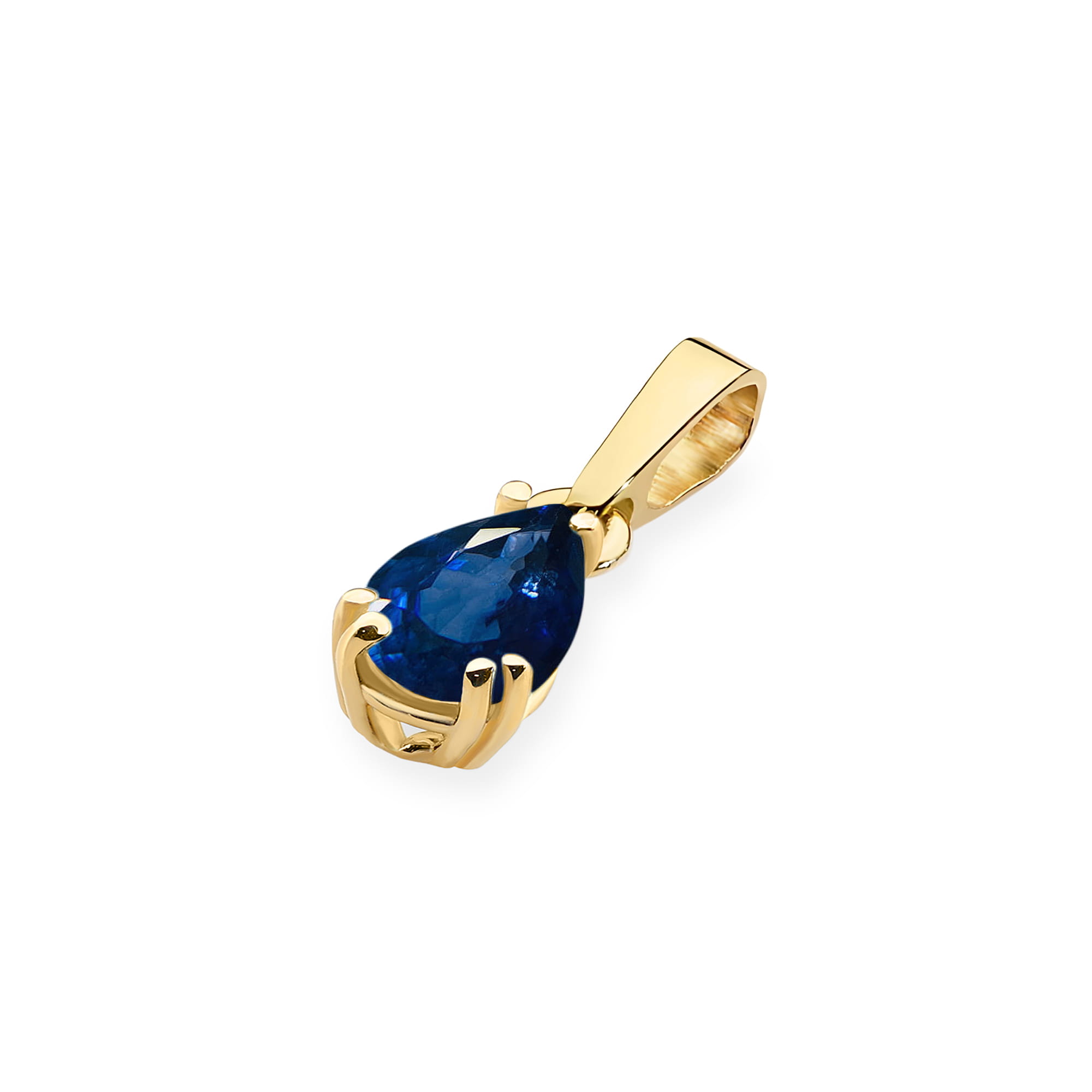 Zawieszka Szafir 0,60ct żółte złoto - obrazek 2