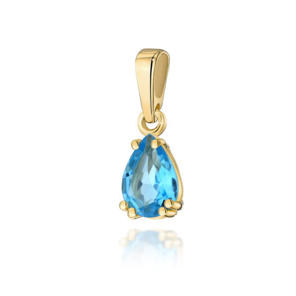 Zawieszka Topaz Swiss 0,90ct żółte złoto