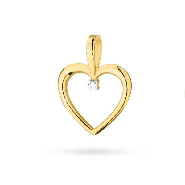 Zawieszka Diament 0,005ct żółte złoto