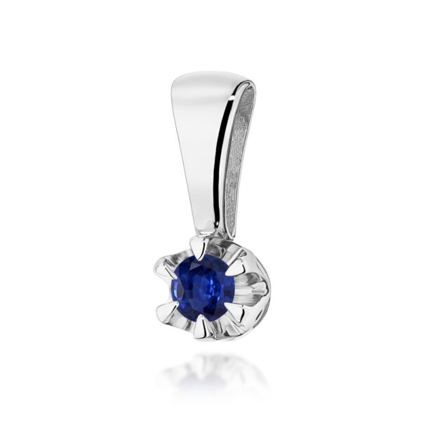 Zawieszka Szafir 0,15ct białe złoto