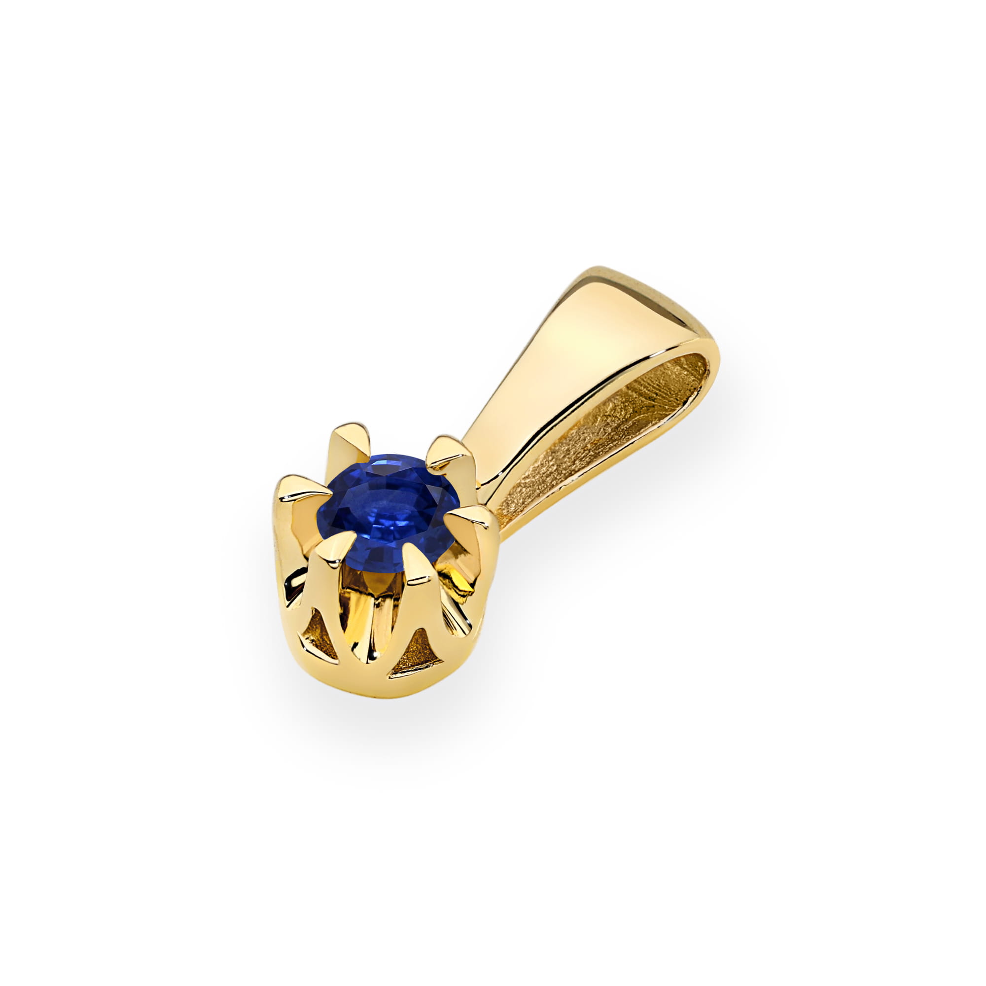 Zawieszka Szafir 0,15ct żółte złoto - obrazek 2