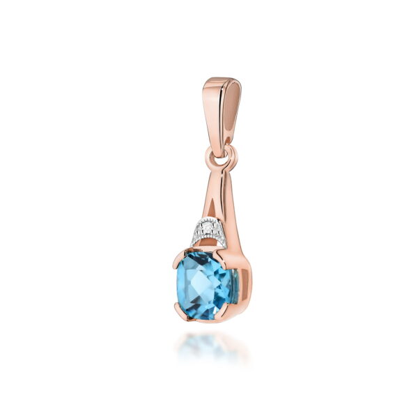 Zawieszka Topaz Swiss 1,10ct różowe złoto