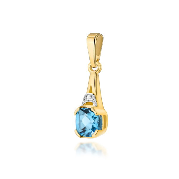 Zawieszka Topaz Swiss 1,10ct żółte złoto