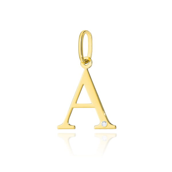 Zawieszka Diament 0,005ct - litera A - żółte złoto