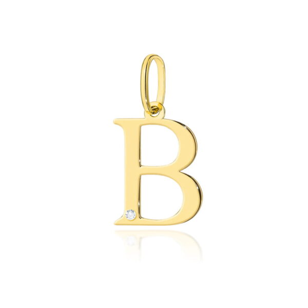 Zawieszka Diament 0,005ct - litera B - żółte złoto