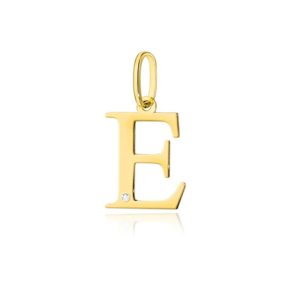Zawieszka Diament 0,005ct - litera E - żółte złoto
