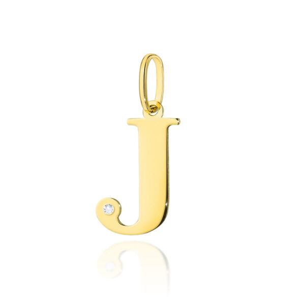 Zawieszka Diament 0,005ct - litera J - żółte złoto
