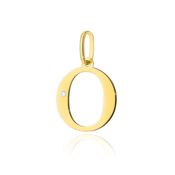 Zawieszka Diament 0,005ct - litera O - żółte złoto