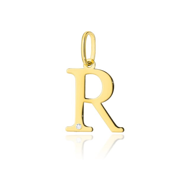 Zawieszka Diament 0,005ct - litera R - żółte złoto