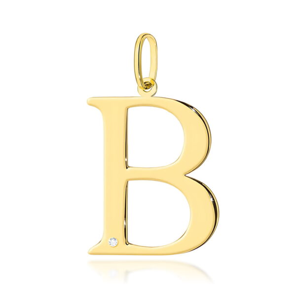 Zawieszka Diament 0,005ct - litera B - żółte złoto