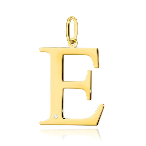 Zawieszka Diament 0,005ct - litera E - żółte złoto