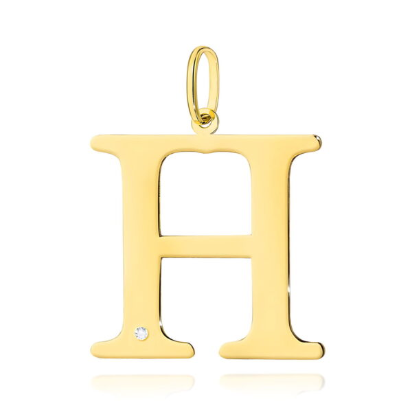 Zawieszka Diament 0,005ct - litera H - żółte złoto