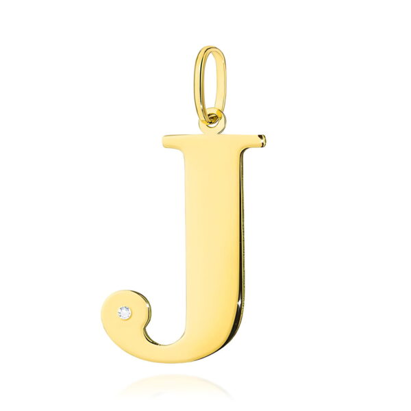 Zawieszka Diament 0,005ct - litera J - żółte złoto