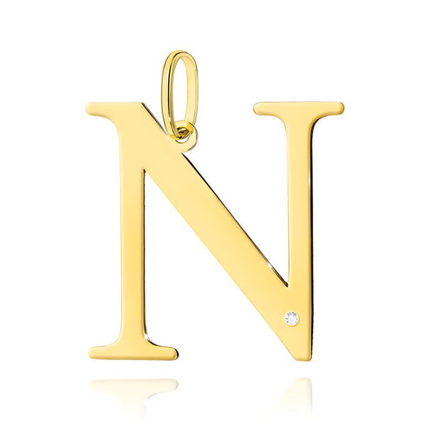 Zawieszka Diament 0,005ct - litera N - żółte złoto