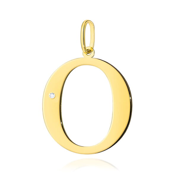 Zawieszka Diament 0,005ct - litera O - żółte złoto