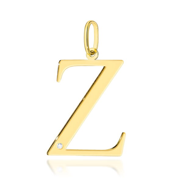 Zawieszka Diament 0,005ct - litera Z - żółte złoto