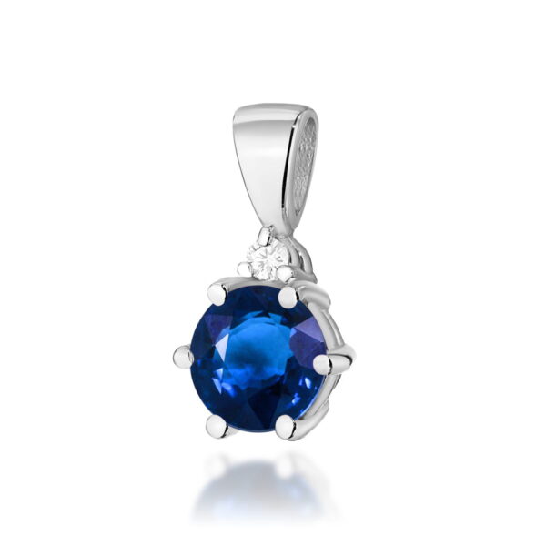 Zawieszka Szafir 0,50ct białe złoto
